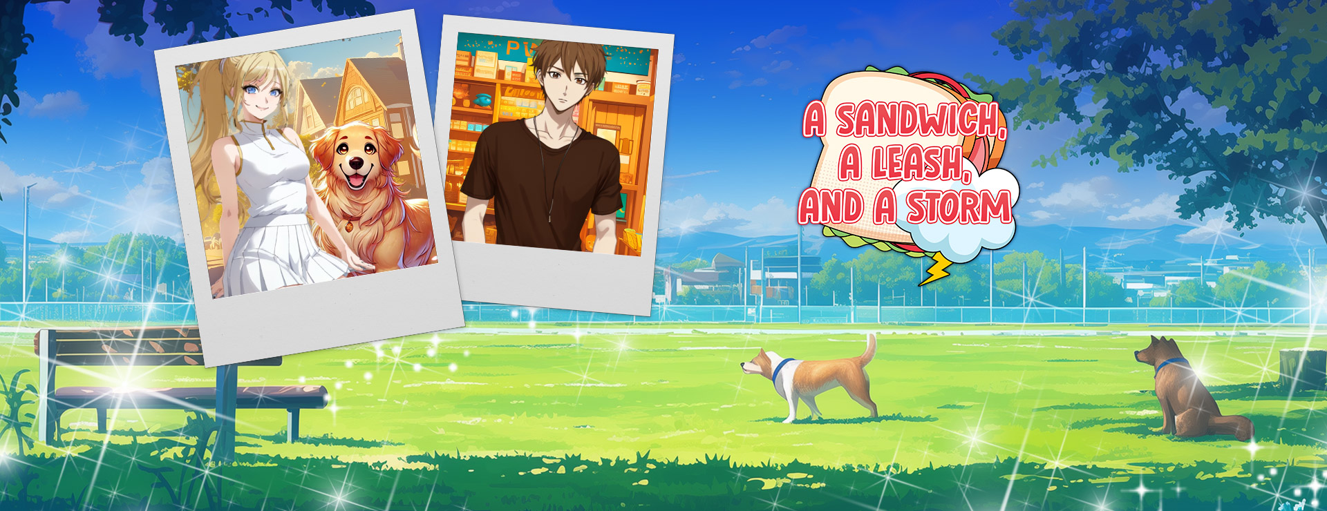 A Sandwich, A Leash, and A Storm - Novela Visual Juego