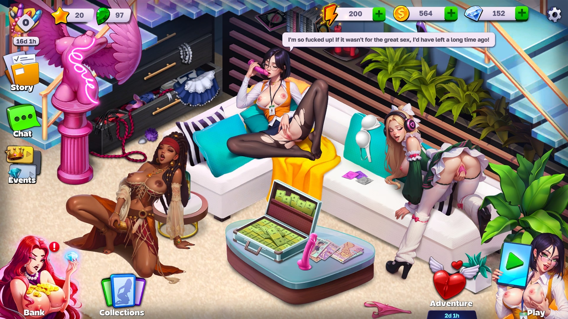 Horny Villa - Dating Sim Sex Game with APK file | Nutaku