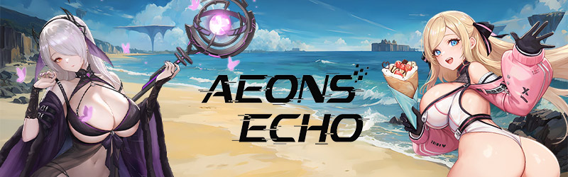 Bild von Aeons Echo mit einigen der Waifus aus dem Spiel