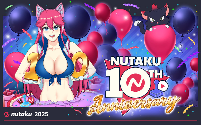Image de l'œuvre d'art utilisée pour le 10e anniversaire de Nutaku