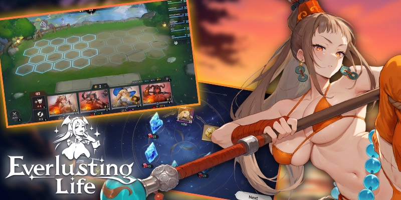 Image showing one of the fighter in Everlusting Life and some of the gameplay