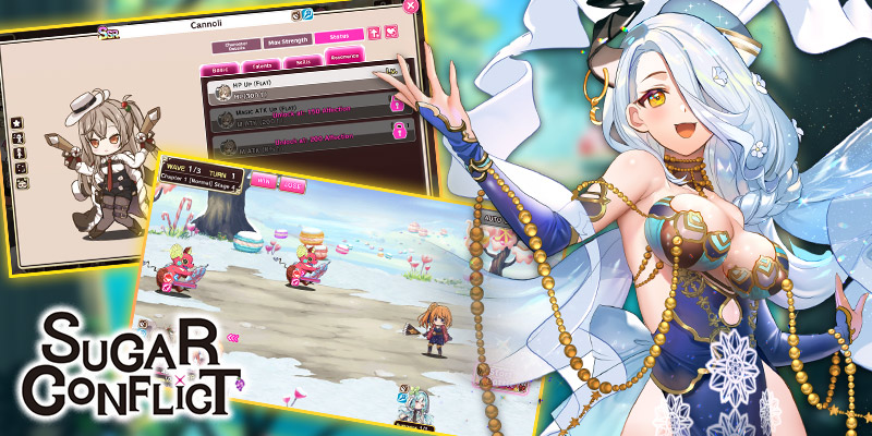 Image montrant le gameplay de Sugar Conflict et l'une des jolies filles