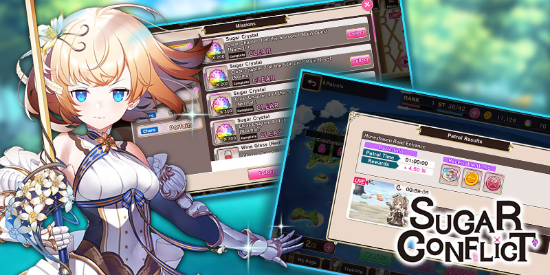 Image montrant le système de récompenses dans Sugar Conflict