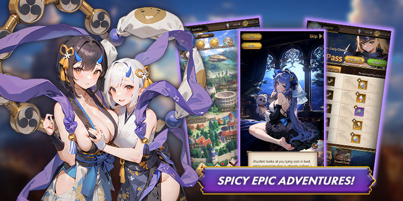 Obraz przedstawiający dwie piękne dziewczyny z Zafiry oraz niektóre elementy fabuły