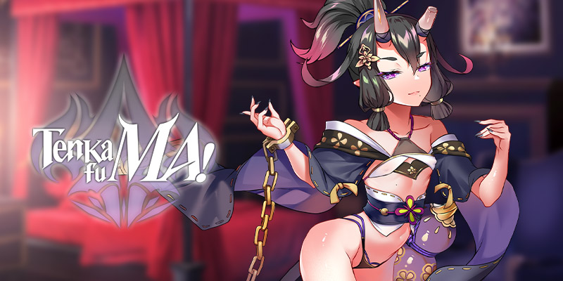 Baner Tenkafumy przedstawiający jedną z postaci