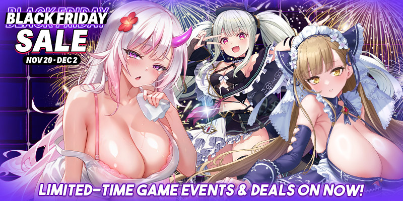 Imagen que muestra a algunas de las chicas que conocerás durante los eventos de juegos del Black Friday.