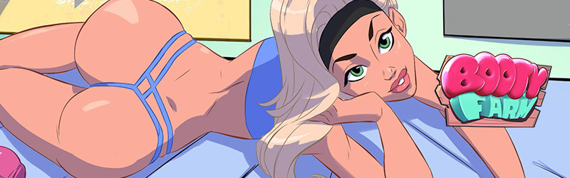 古典的なゲーム「Booty Farm」を示すグラフィック