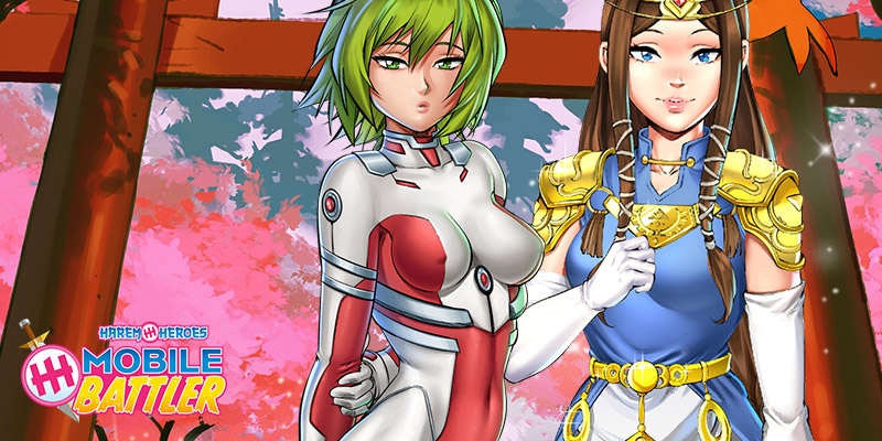 Harem Heroes Mobile Battlerで出会うことになる2人の女の子の画像
