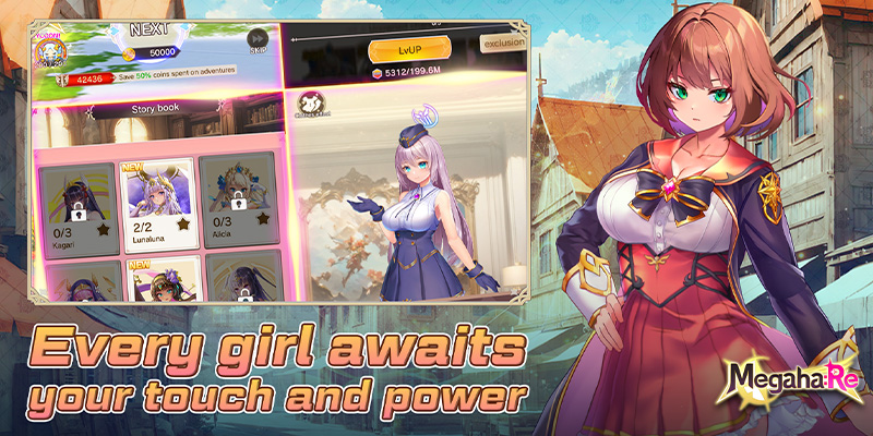 Image showing some of the beautiful characters you will meet in Megaha:Re