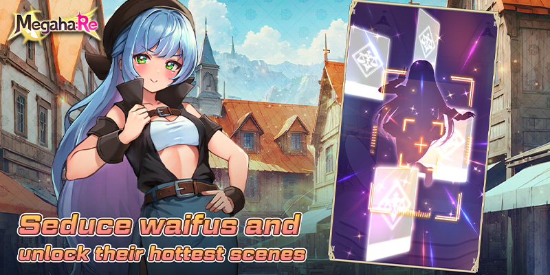 Image showing the conquest system of Megara:Re and another beautiful girl you can recruit