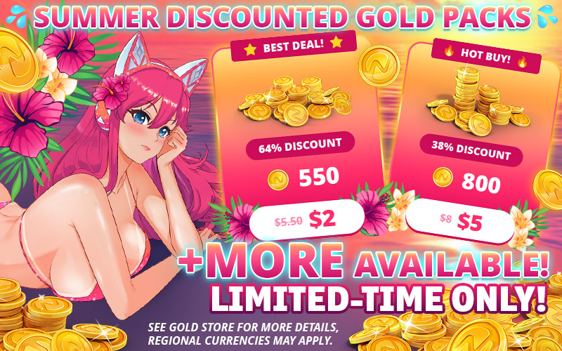 Imagen que muestra la promoción de paquetes de oro que estarán disponibles durante la Venta de Verano