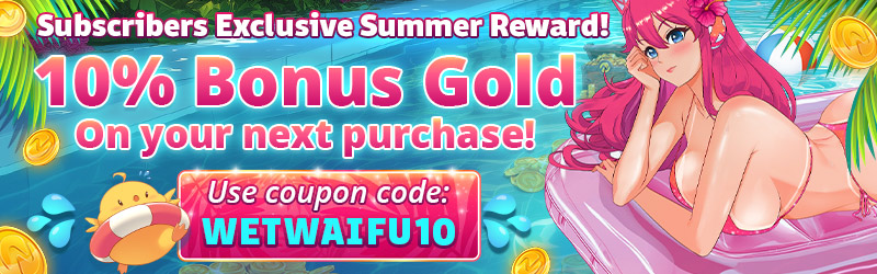 Imagen que muestra el cupón exclusivo de suscripción que se ofrecerá durante la oferta de verano de Nutaku