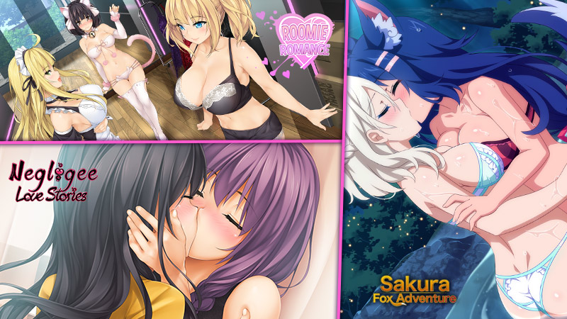 Image showi ng games featuring various lesbian relationships