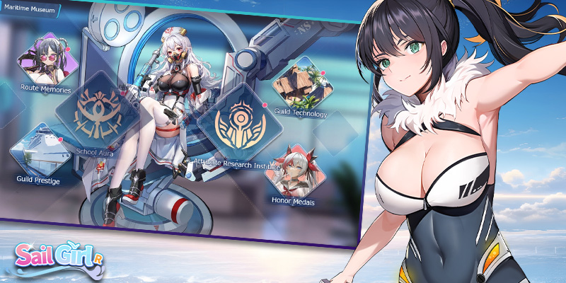 Image showing some of the game modes you can find in Sail Girl