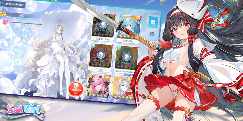 Image showing a beautiful girl you will get to meet and recruit in Sail Girl