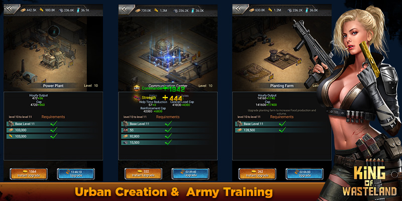 Imagen que muestra parte del juego de King of Wasteland.