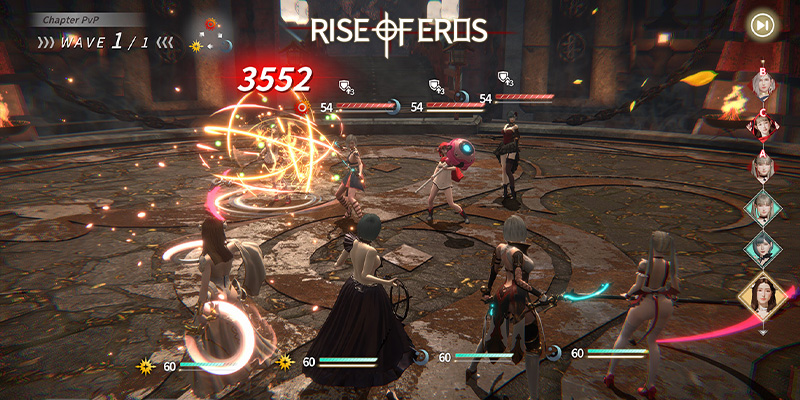 Imagen que muestra algunas de las geniales jugabilidad que podrás experimentar en Rise of Eros