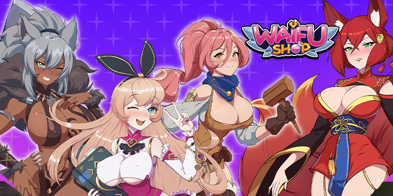 Bild zeigt mehrere Mädchen aus Waifu Shop